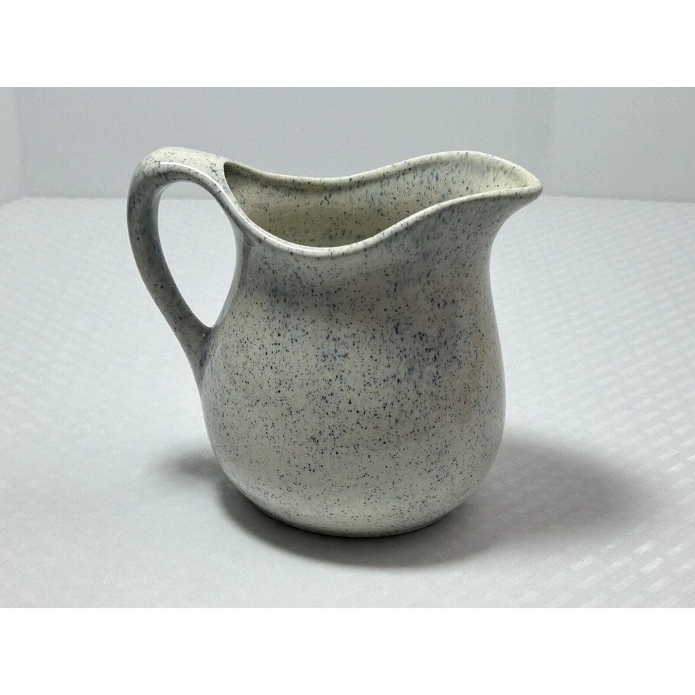 Vintage I love Country Geese speckled Blue‎ Pitcher